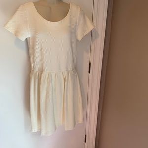 Ganni textured fit n flare dress